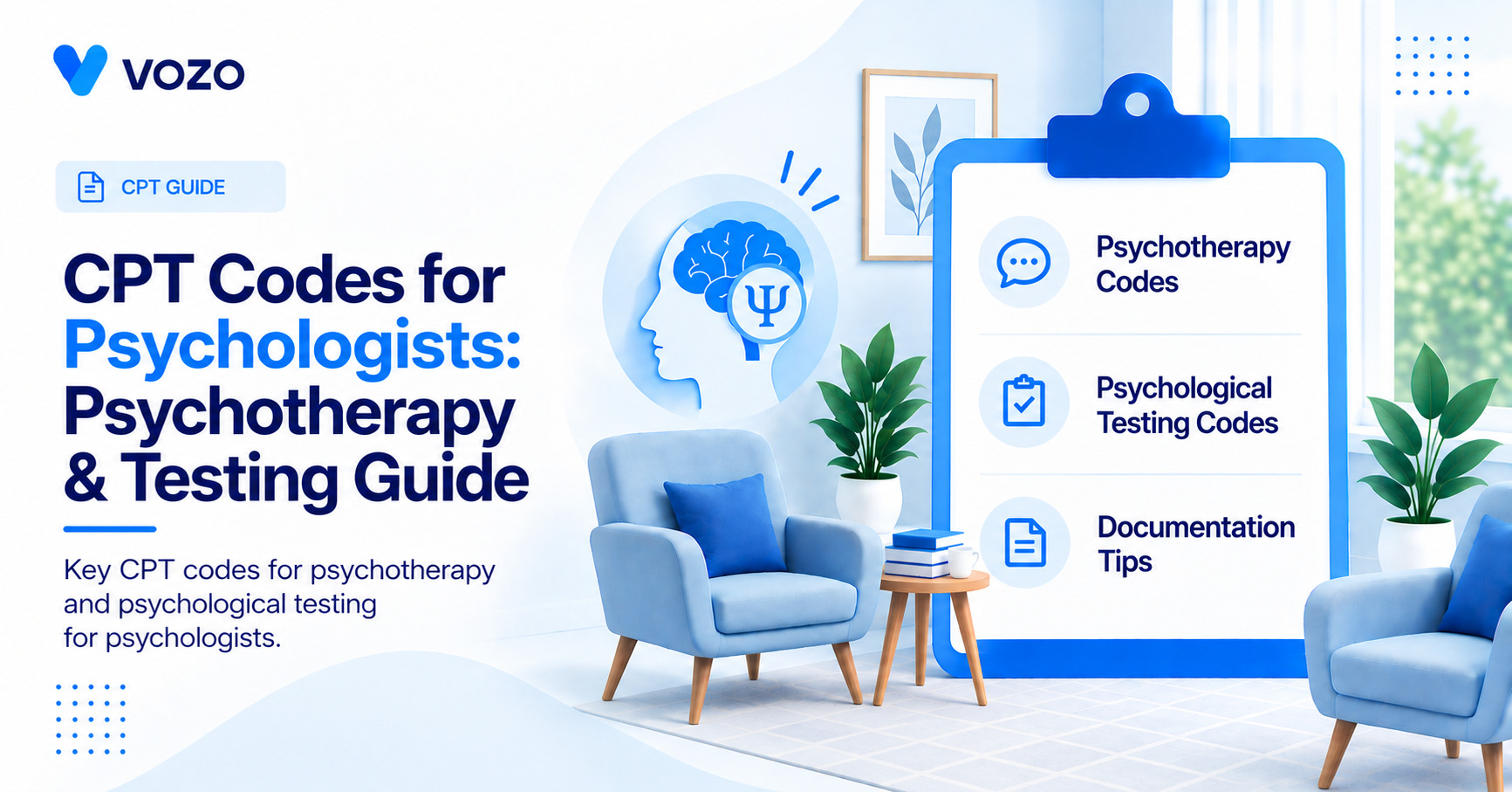 CPT Codes for Psychologists: Psychotherapy, Testing & Billing Guide
