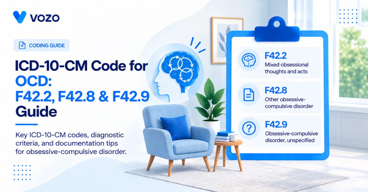 ICD-10-CM Code for OCD: F42.2, F42.8 & F42.9 Guide