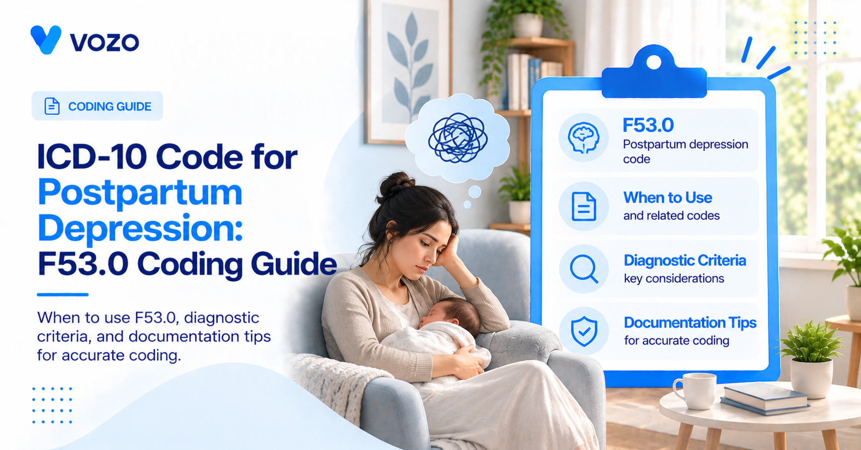 ICD-10 Code for Postpartum Depression: F53.0 Coding Guide