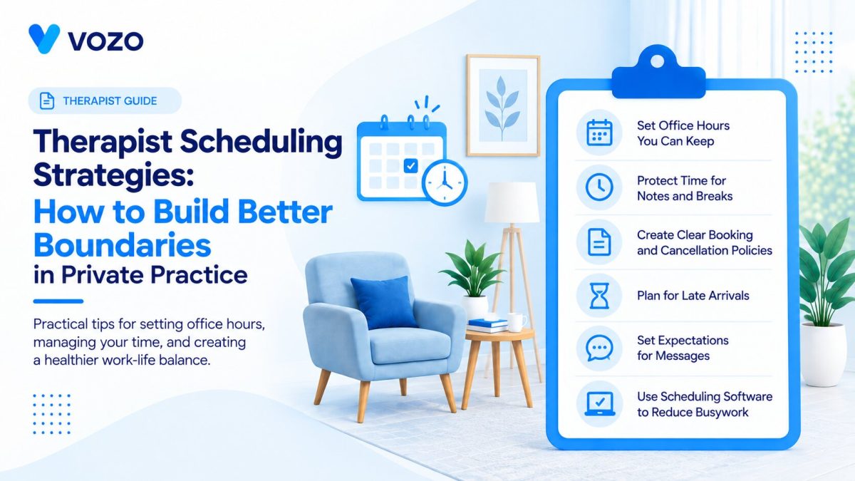 Therapist Scheduling Strategies: How to Build Better Boundaries in Private Practice